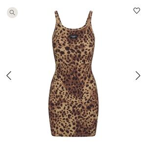 SKIMS X DOLCE GABBANA Tank Dress Leopard Small